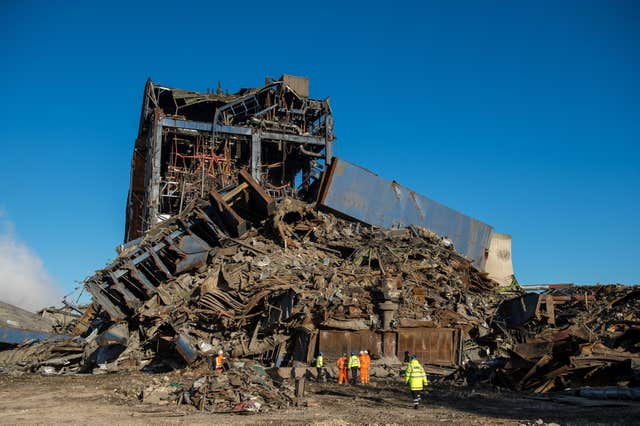 Didcot power station building collapse