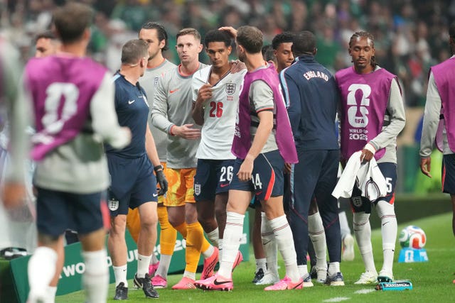 England's Jarell Quansah was sent off against Mexico