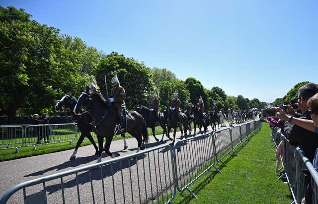 Thousands of people turned out to get a flavour of how Saturday will unfold (Kirsty O'Connor/PA)