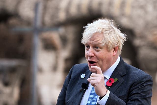 Prime Minister Boris Johnson has continued to suggest there is a six out of 10 chance of success at Cop26