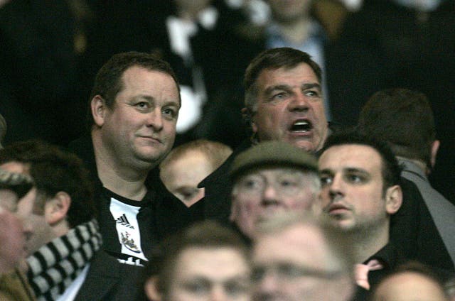 Mike Ashley and Sam Allardyce