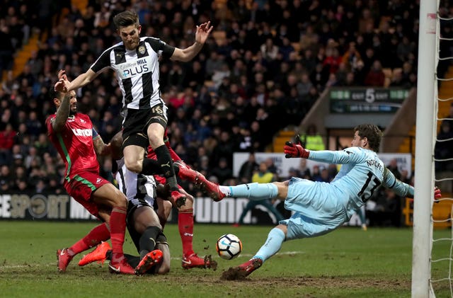Notts County and Swansea fought out a draw