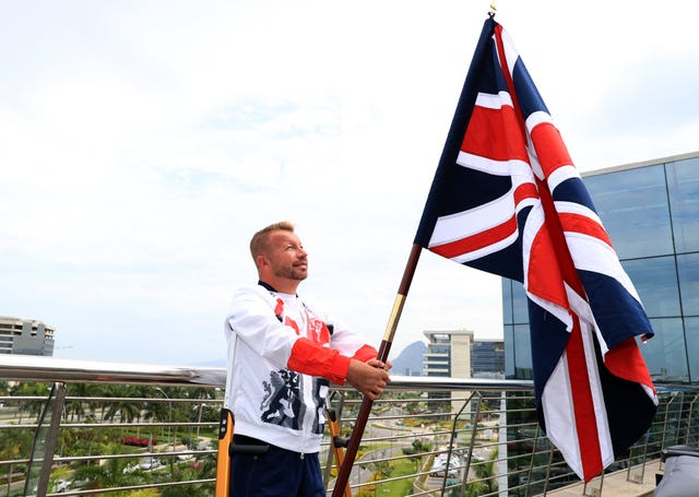 Equestrian star Sir Lee Pearson was ParalympicsGB's flagbearer at Rio 2016