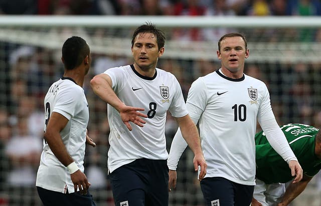 England's Frank Lampard celebrates scoring the equaliser against Ireland