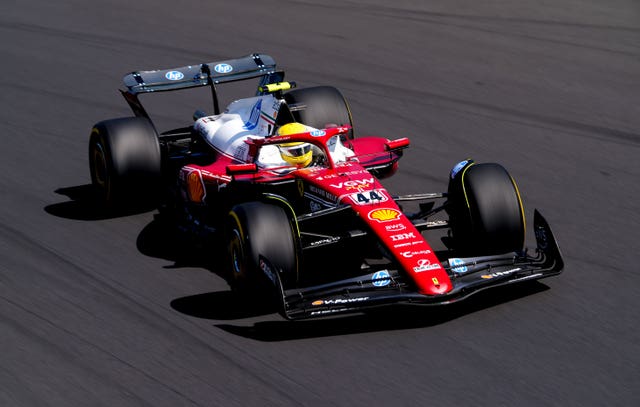 Lewis Hamilton on track at the Italian Grand Prix