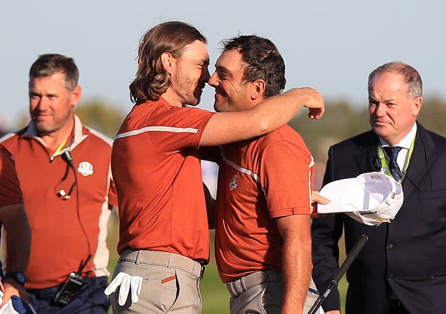 Francesco Molinari's partnership with Tommy Fleetwood proved unbeatable in Paris (Gareth Fuller/PA).