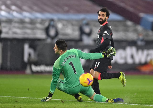 Mohamed Salah (right) has enjoyed another prolific goalscoring season despite Liverpool's troubles