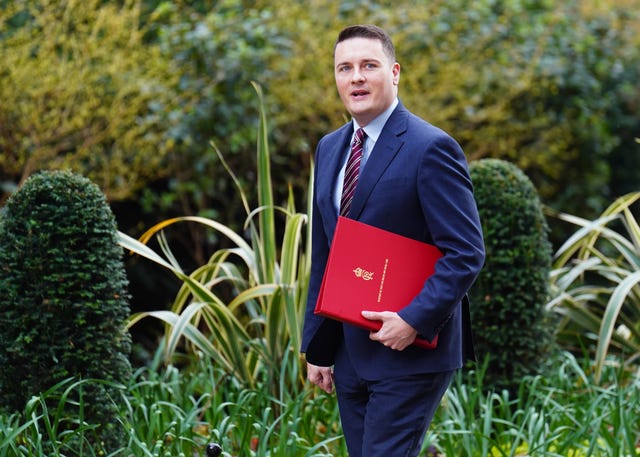Health Secretary Wes Streeting arriving in Downing Street, London, for a Cabinet meeting