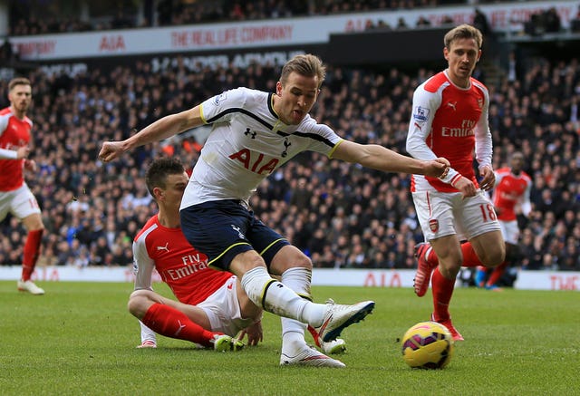 Harry Kane scored twice in the north London derby against Tottenham at White Hart Lane (John Walton/PA Wire)