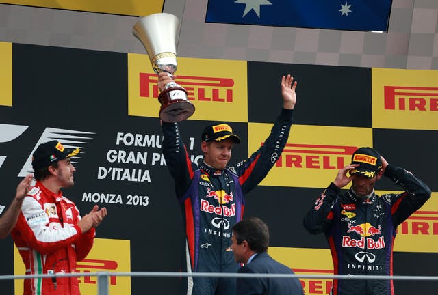 Vettel won four world titles with Red Bull (David Davies/PA)