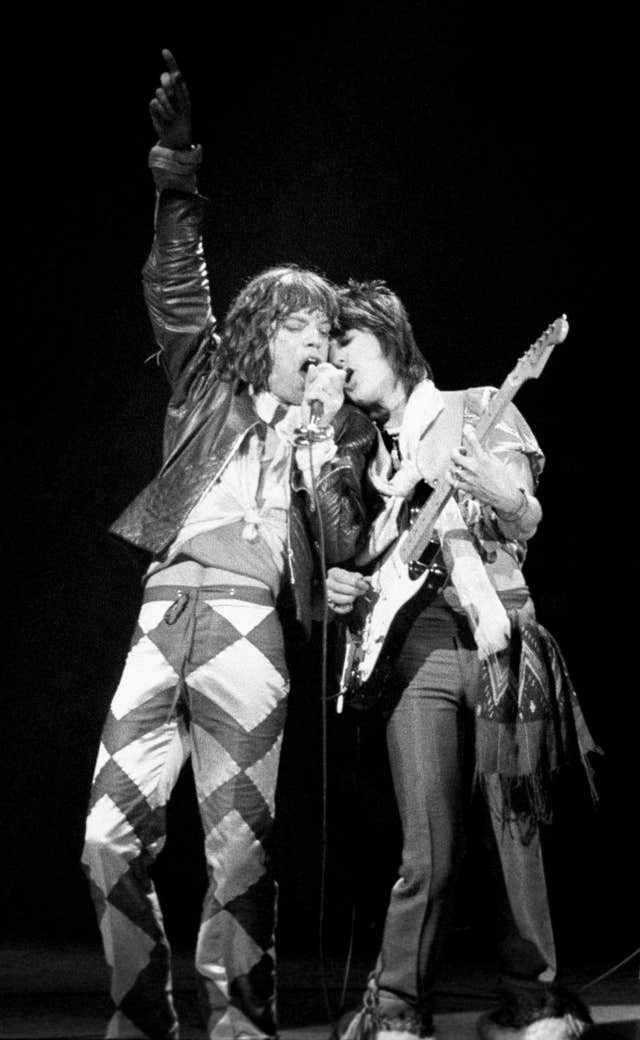 Mick Jagger and Ronnie Wood