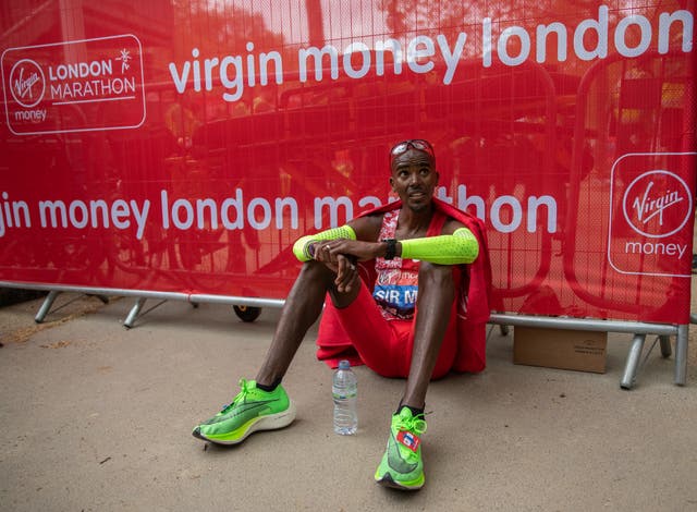Sir Mo Farah placed fifth in the elite men's race in 2019 