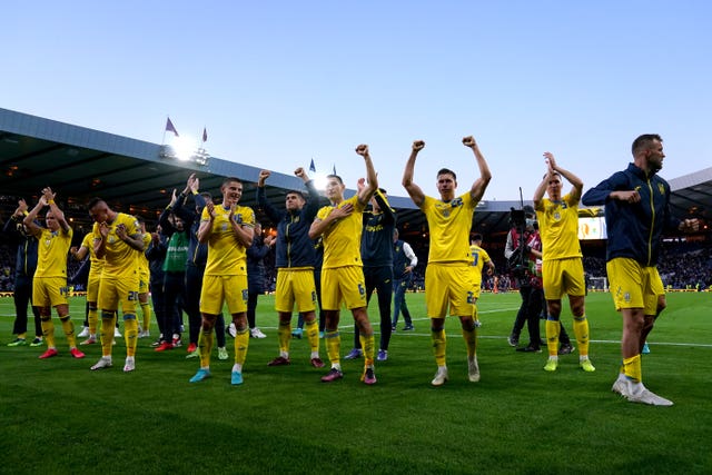 Ukraine celebrate