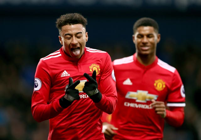 The likes of Jesse Lingard (left) and Marcus Rashford (right) have made it difficult for Mkhitaryan to find a place in the team