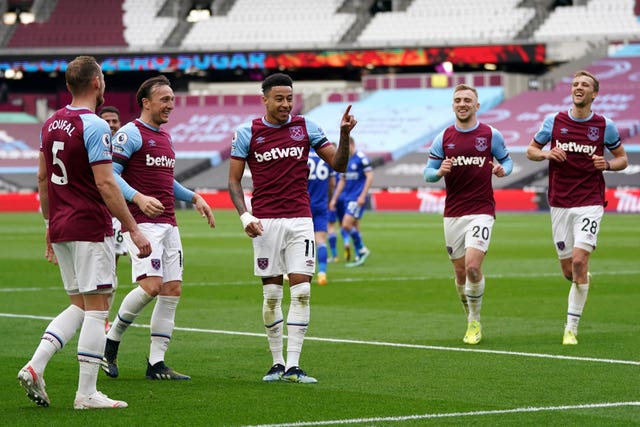 Tomas Soucek, far right, says West Ham need to be more confident when leading 