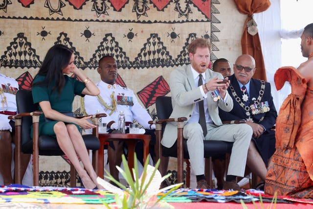 The Duke and Duchess of Sussex in Fiji