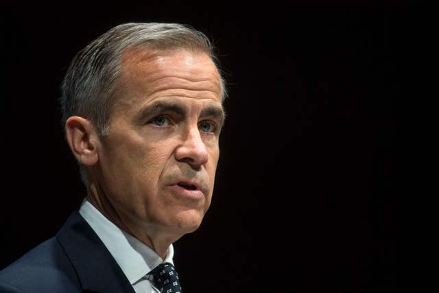 Mark Carney suggested a 'disorderly' Brexit transition could force an interest rate cut (Victoria Jones/PA)