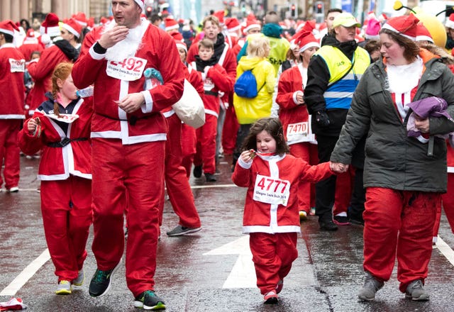 Glasgow’s Santa Dash