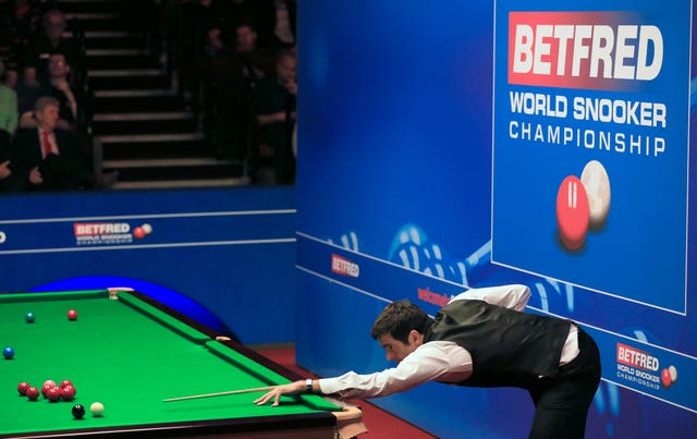 Ronnie O’Sullivan during the Betfred World Championships at the Crucible Theatre, Sheffield