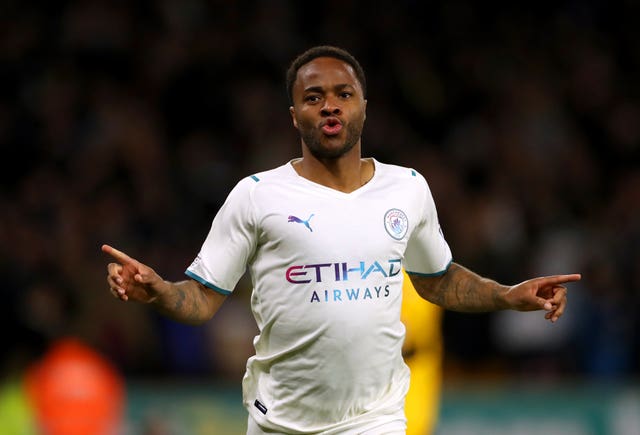 Raheem Sterling celebrates