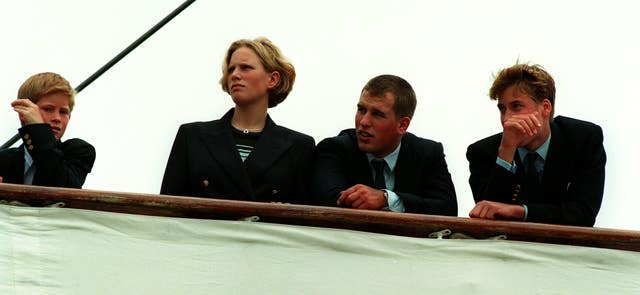 Harry, Zara, Peter and William