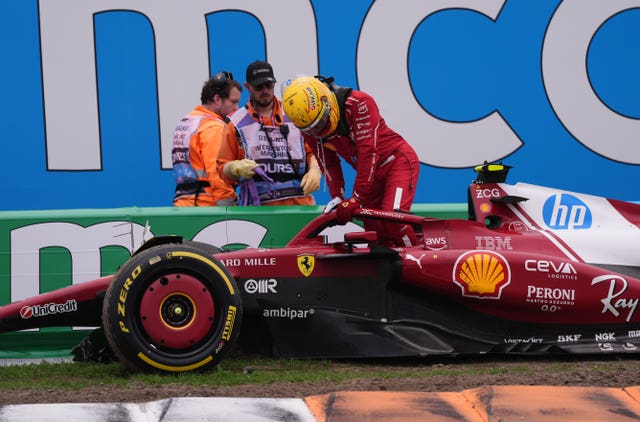 Lewis Hamilton crashed out of last weekend's Dutch Grand Prix