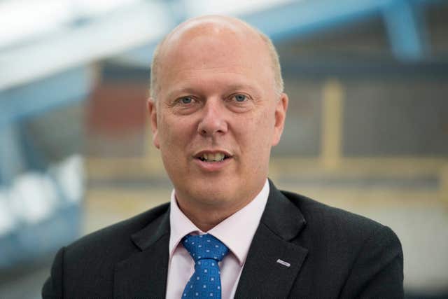 Transport Secretary Chris Grayling (Victoria Jones/PA)