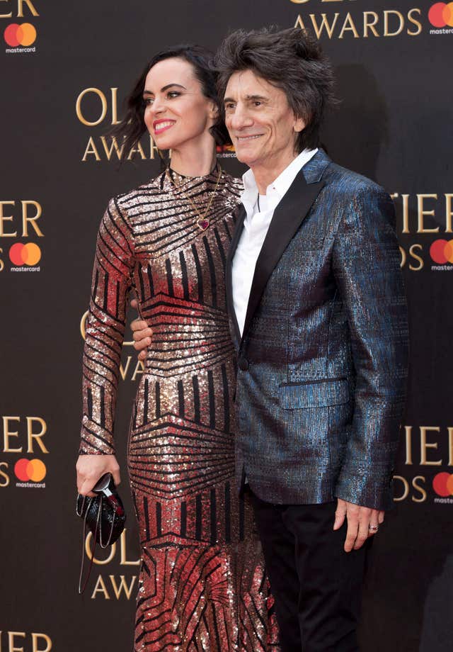 Ronnie Wood and Sally Wood
