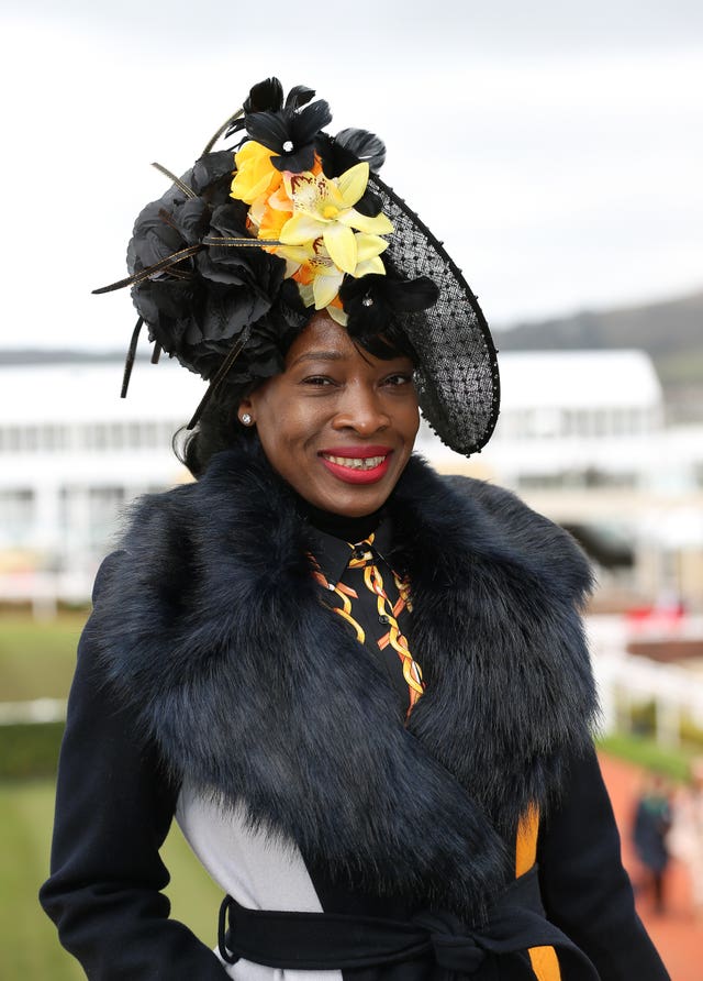 Racquel Campbell during Ladies Day of the 2019 Cheltenham Festival at Cheltenham Racecourse.