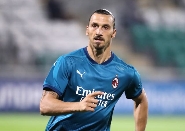 Zlatan Ibrahimovic has scored five goals in three appearances for AC Milan so far this term (Niall Carson/PA).