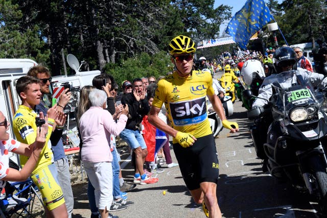 Chris Froome won the 2016 Tour despite having to run up Mont Ventoux