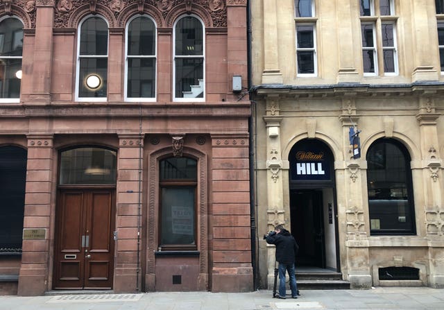 William Hill next door to George Attenborough and Son Jewellers on Fleet Street