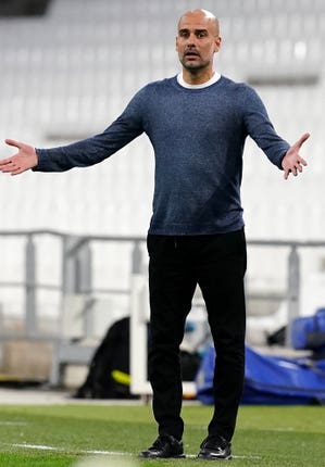 Guardiola has had to contend with a lengthy injury list at City this season