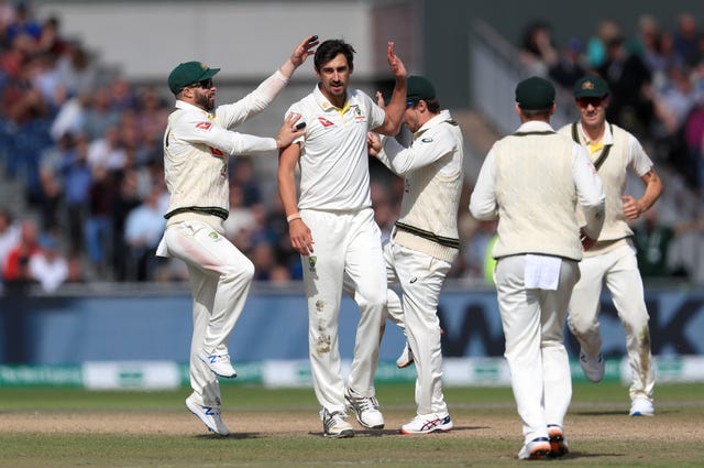 Mitchell Starc played his first match of the series and took three wickets to take a 196-run first innings lead