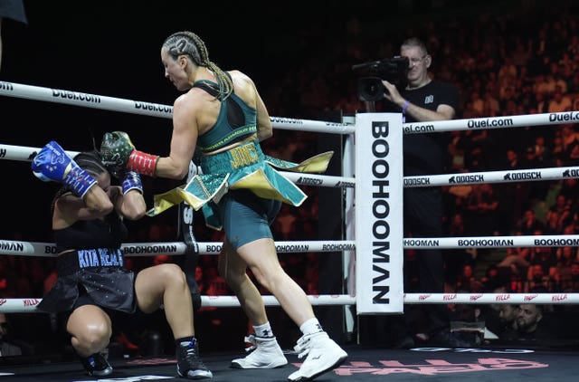 Jade Jones forced a second-round stoppage