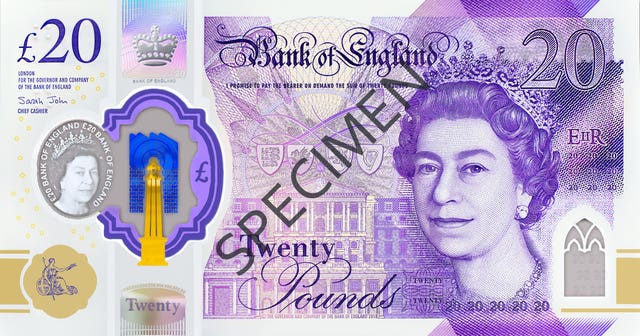 New £20 note design