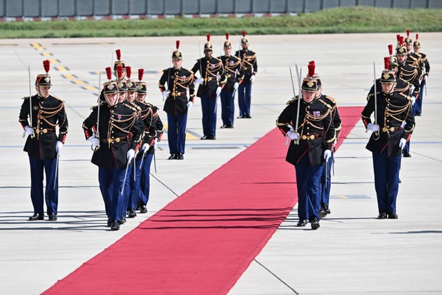 A Guard of Honour for Charles and Camilla
