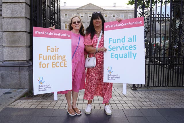 Childcare protest