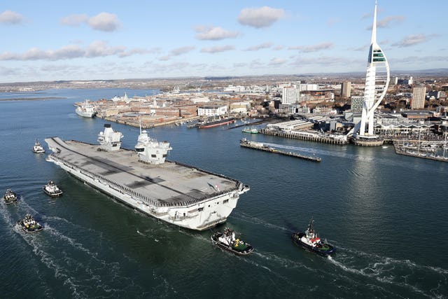 UK Carrier Strike Group on Operation Highmas