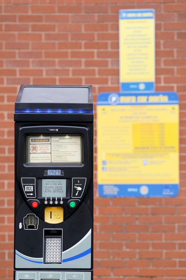 A car park payment machine