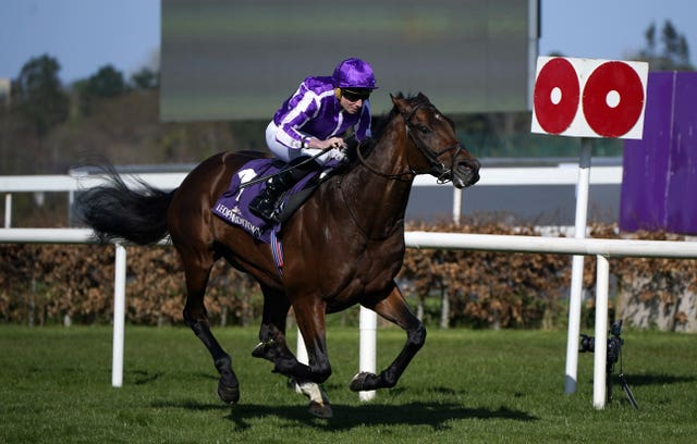 Delacroix winning the Ballysax Stakes at Leopardstown