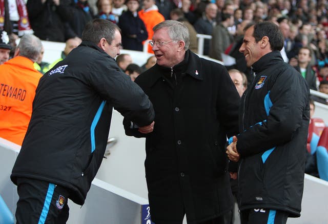 Steve Clarke and Sir Alex Ferguson