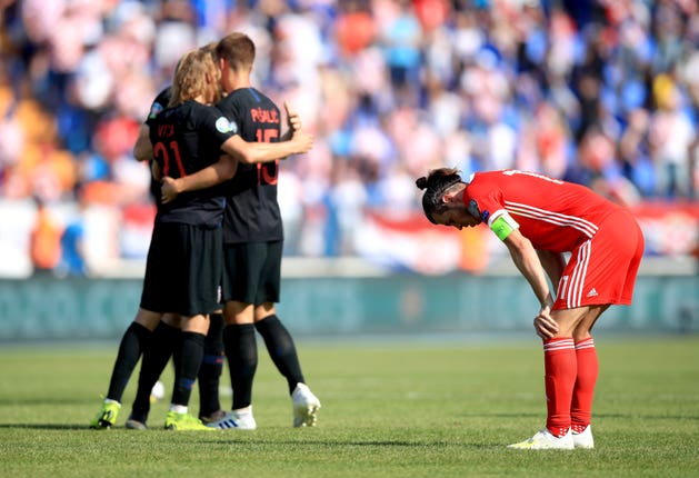 Croatia celebrate victory over Wales in June