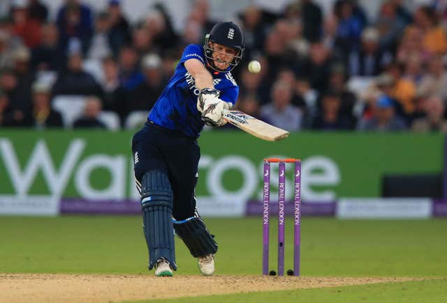 Eoin Morgan was in electric form in Nottingham (Mike Egerton/PA)