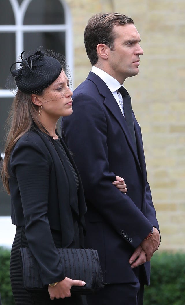 Nicholas van Cutsem with his wife Alice (Gareth Fuller/PA)