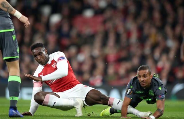 Danny Welbeck injured his ankle against Sporting Lisbon (Nick Potts/PA Images)