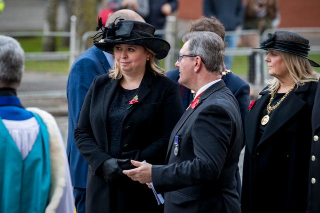 Karen Bradley and Sir Jeffrey Donaldson