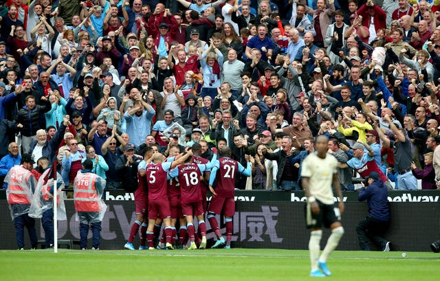 West Ham beat Manchester United 2-0 at the London Stadium on their last visit in September 2019