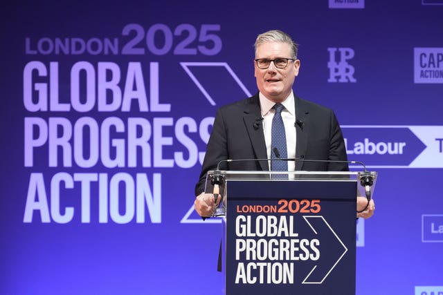 Sir Keir Starmer speaks at the Global Progress Action Summit