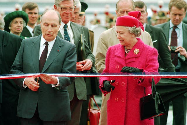 The Queen at the Channel Tunnel